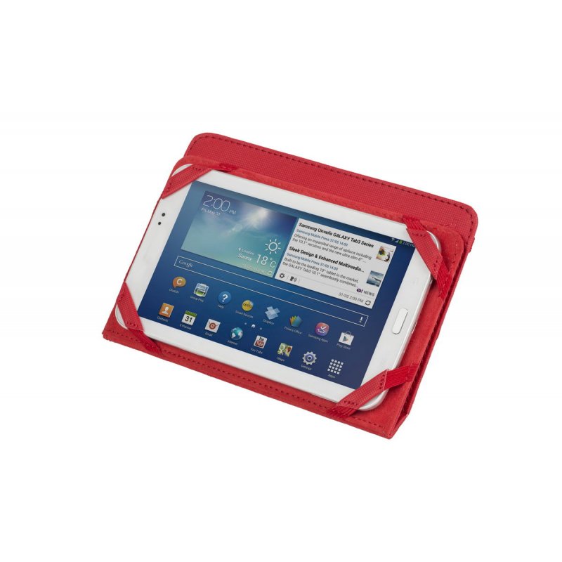 § RivaCase 3202 Etui pliant avec support béquille pour tablettes 7 Rouge