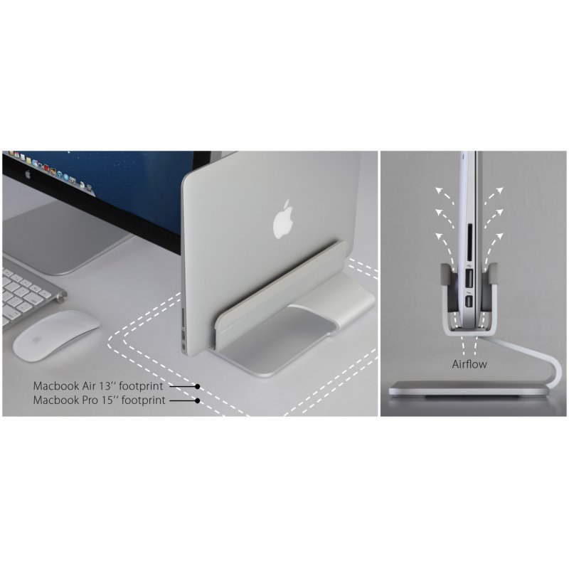 Rain Design mTower Vertical MacBook Stand Silver