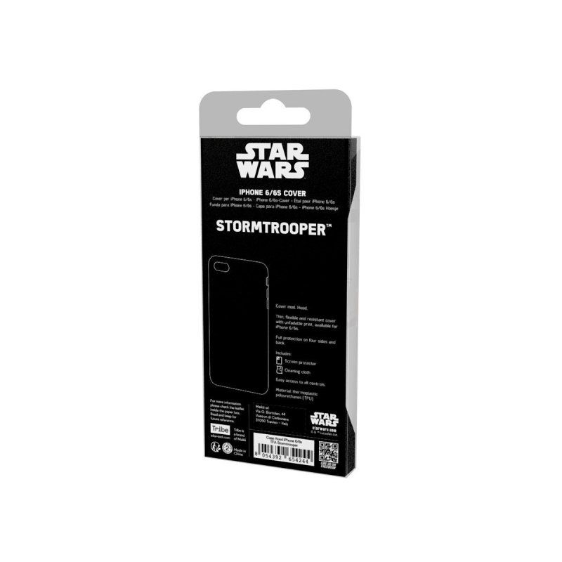 Tribe CAI13001 mobile phone case 11.9 cm (4.7") Cover Black, Grey, White