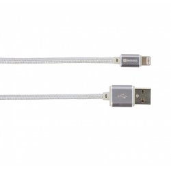 Skross Charge'n Sync - Steel Line 1 m Silver