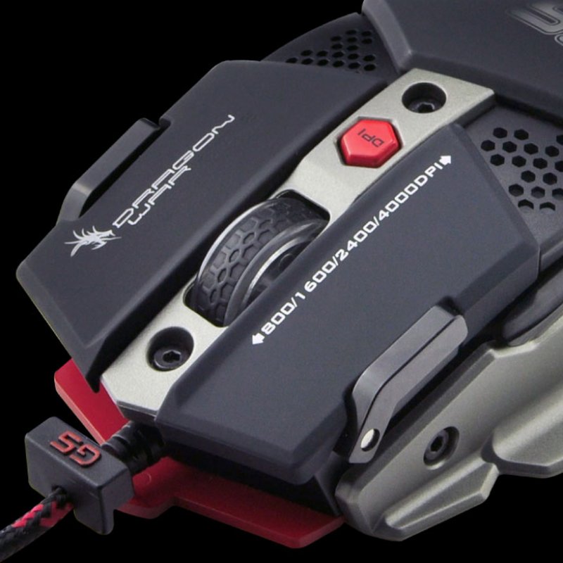 Dragon War G5 WARLORD mouse Right-hand USB Type-A Optical 10000 DPI