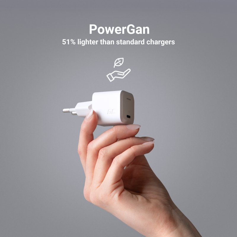 Power charger Green Cell PowerGan, 33W, GaN, GC (black)