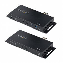 StarTech.com 4K HDMI over Fiber Extender Kit, 4K 60Hz up to 3300ft/1km (Single Mode) or 1000ft/300m (Multimode) LC Fiber