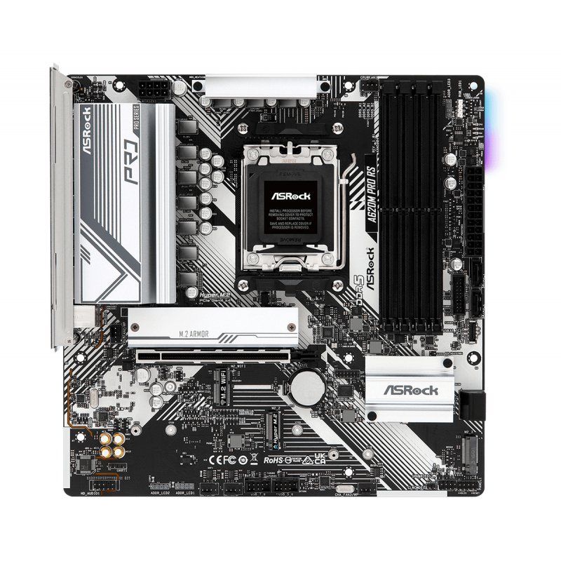Asrock A620M Pro RS AMD A620 Socket AM5 micro ATX