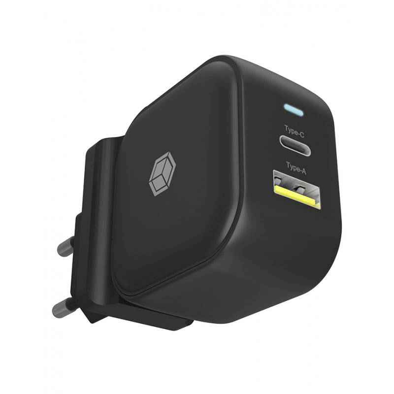 ICY BOX IB-PS106-PD Universel Noir Secteur Charge rapide Intérieure