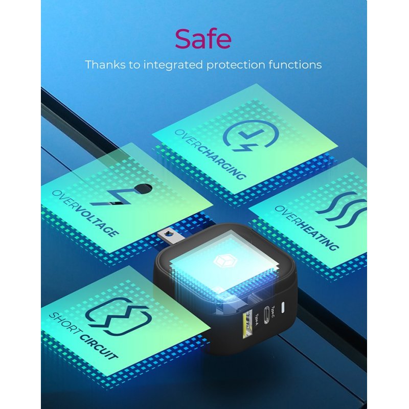 Adap ICY BOX Power Supply 2-Port, USB + USB-C