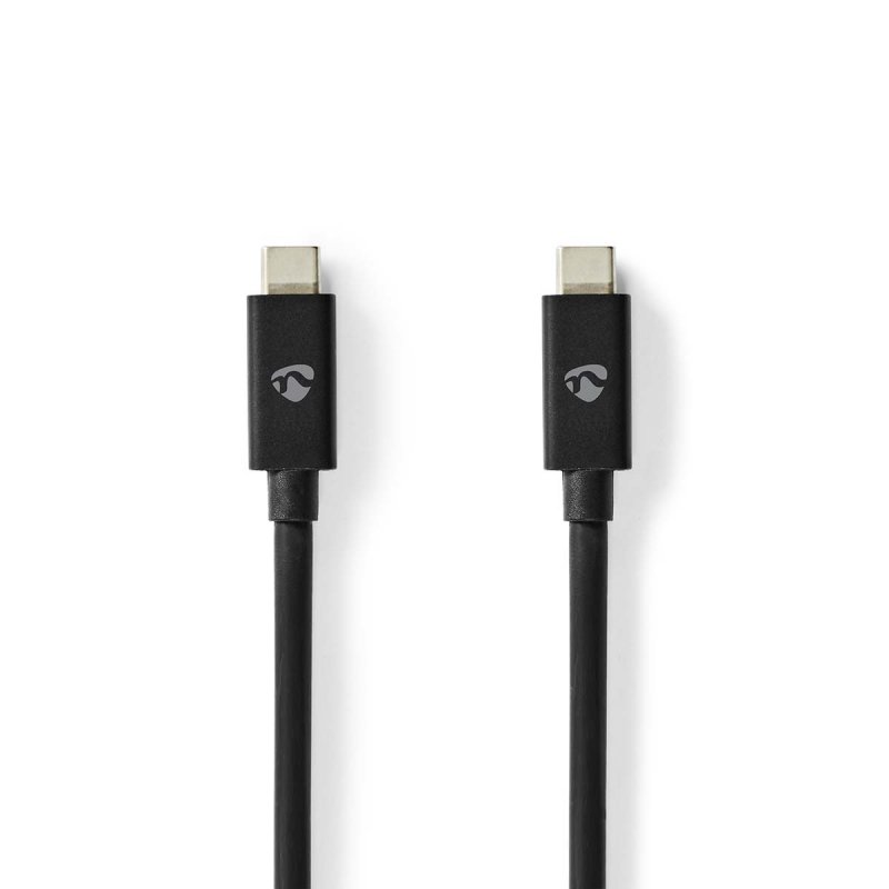 Nedis CCGB66040BK10 USB cable 1 m USB4 Gen 3x2 USB C Black