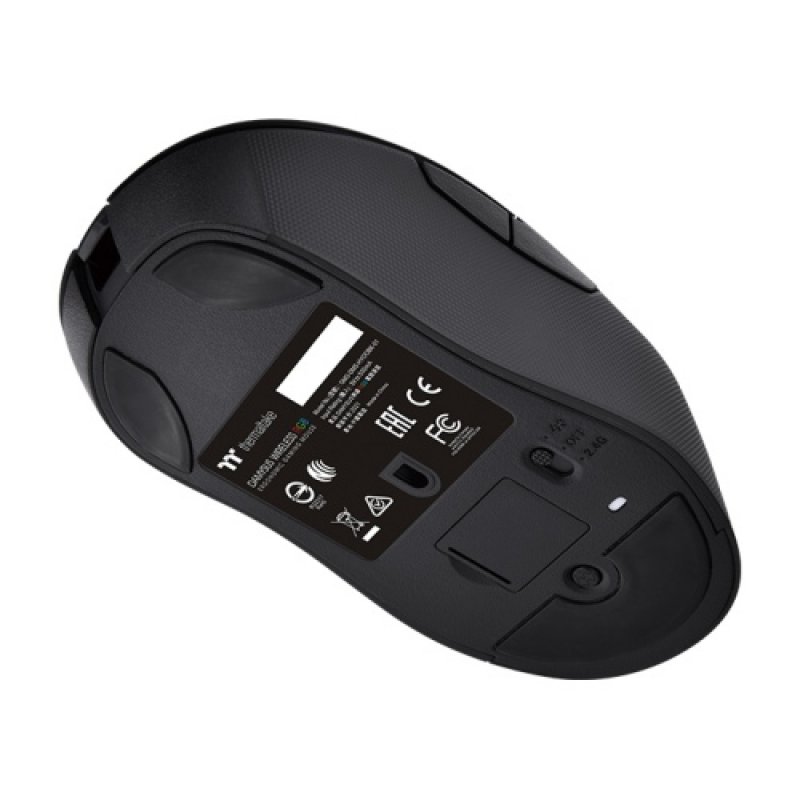 Thermaltake GMO-DMS-HYOOBK-01 mouse Right-hand RF Wireless + Bluetooth Optical 19000 DPI