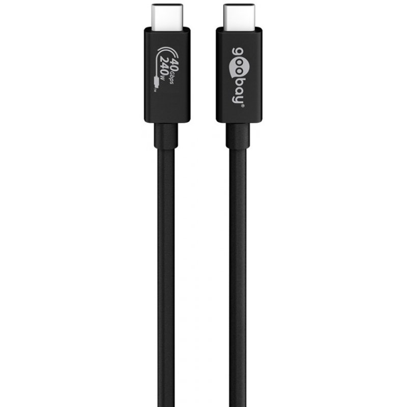 Goobay Sync & Charge USB-C™-Kabel, USB4™ Gen 3x2, 240 W, 0,7 m