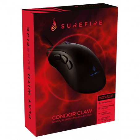 SureFire Condor Claw mouse Right-hand USB Type-A Optical 6400 DPI