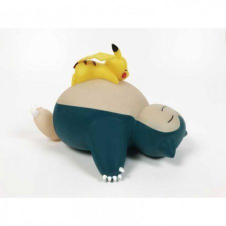 TEKNOFUN Pokémon sleeping Snorlax and Pikachu LED lamp 10 in