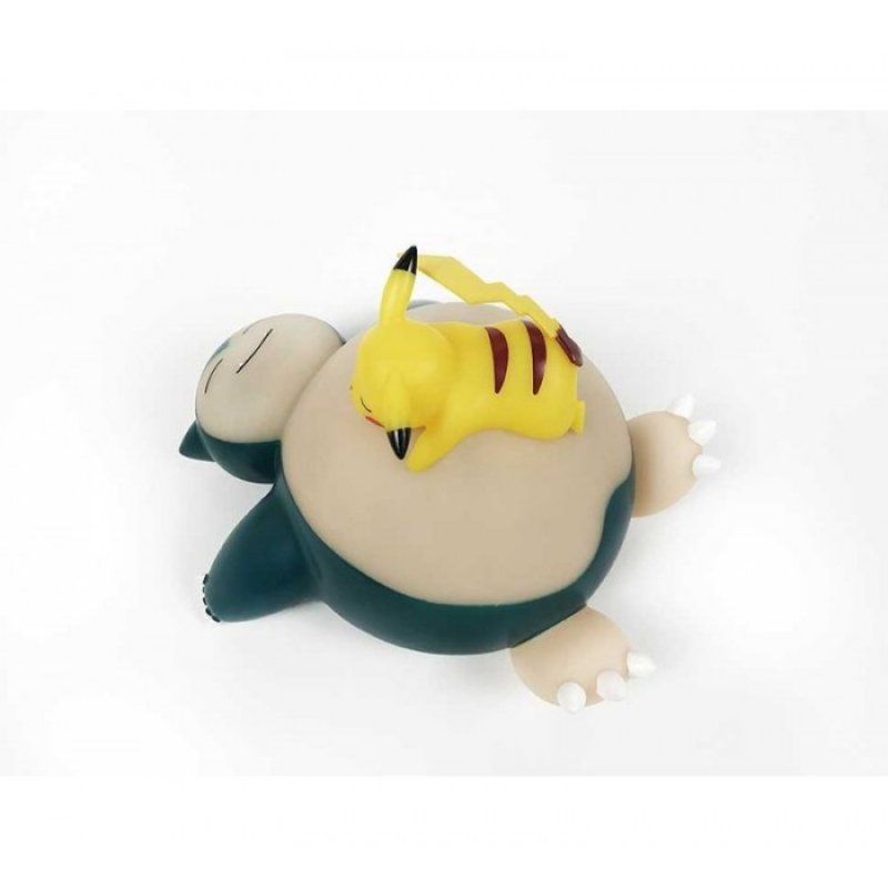 POKEMON LAMPE FIGURINE RONFLEX ET PIKACHU ENDORMI 25CM