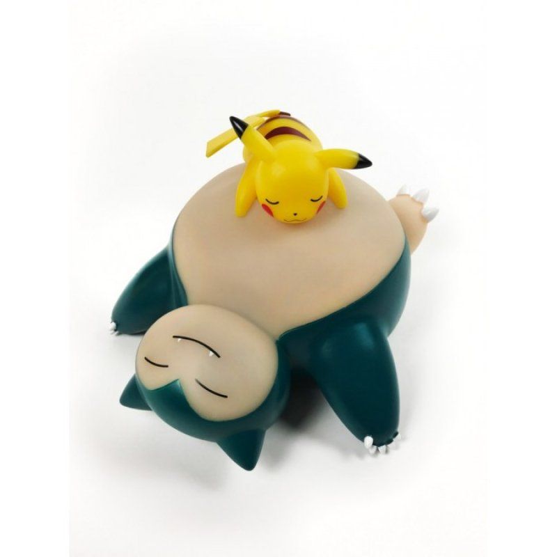 TEKNOFUN Pokémon sleeping Snorlax and Pikachu LED lamp 10 in