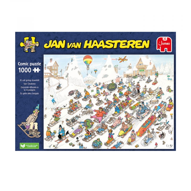 Jan Van Haasteren - Its All Going Downhill (1000 pieces) (JUM00025)