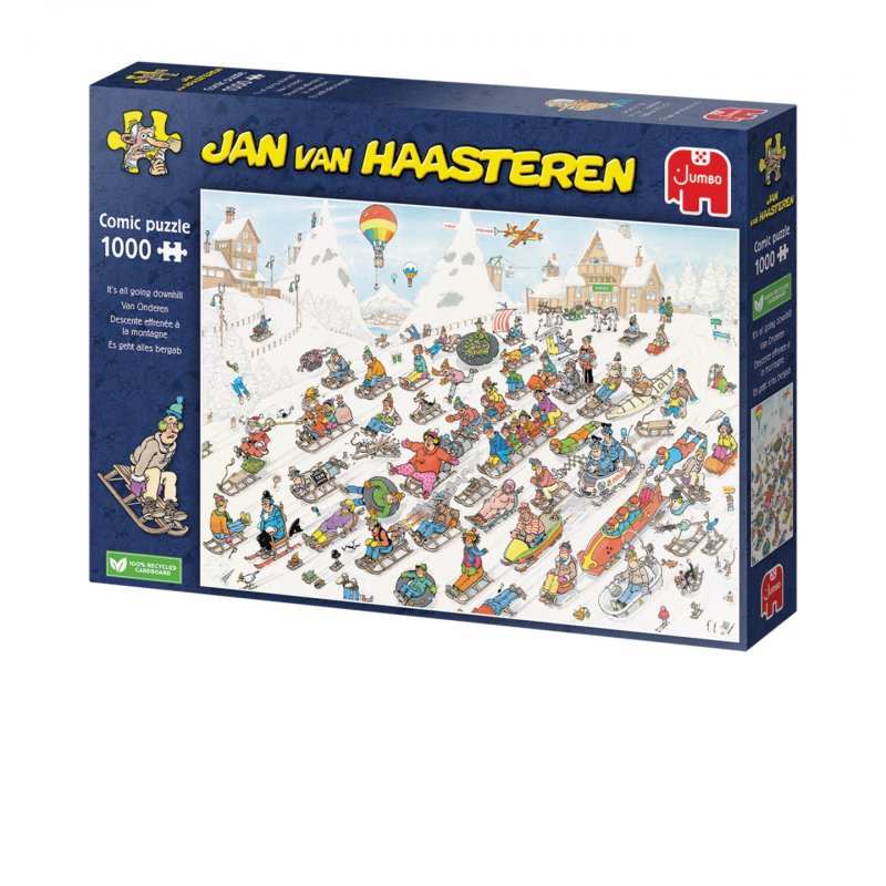Jan Van Haasteren - Its All Going Downhill (1000 pieces) (JUM00025)