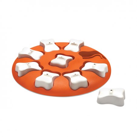 Outward Hound Dog Smart Interactive Treat Puzzle Dog Toy, Orange