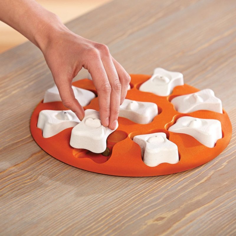 Outward Hound Dog Smart Interactive Treat Puzzle Dog Toy, Orange