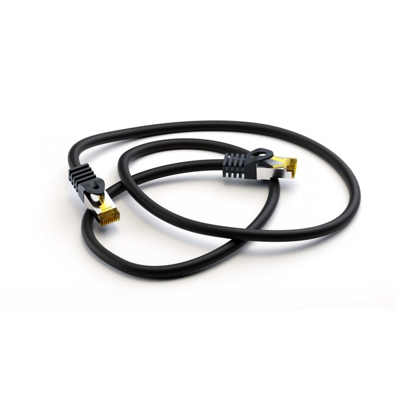 Goobay 91662 câble de réseau Noir 20 m Cat7 S/FTP (S-STP)