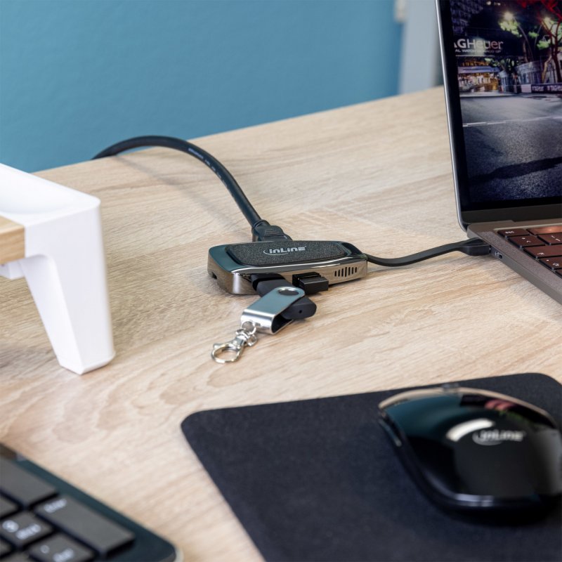 InLine USB 3.2 Gen 2 Type-C Multi Hub (2xUSB-A + 1xHDMI + 1xUSB-C)