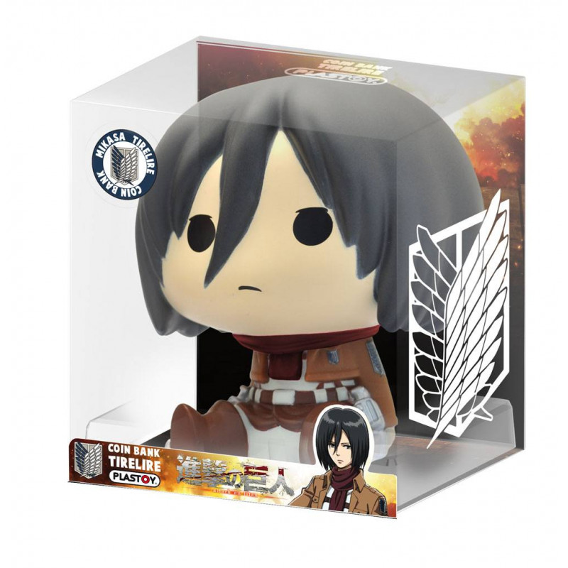 ATTACK ON TITAN - Mini-Tirelire - Chibi Mikasa - 13cm