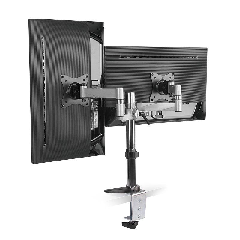 ZUB Logilink Dual Monitor mount, 13"-27" aluminum