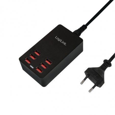 LogiLink PA0139 chargeur d'appareils mobiles Universel Noir Secteur Intérieure