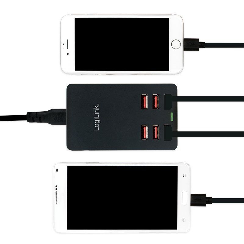 LogiLink PA0139 mobile device charger Universal Black AC Indoor