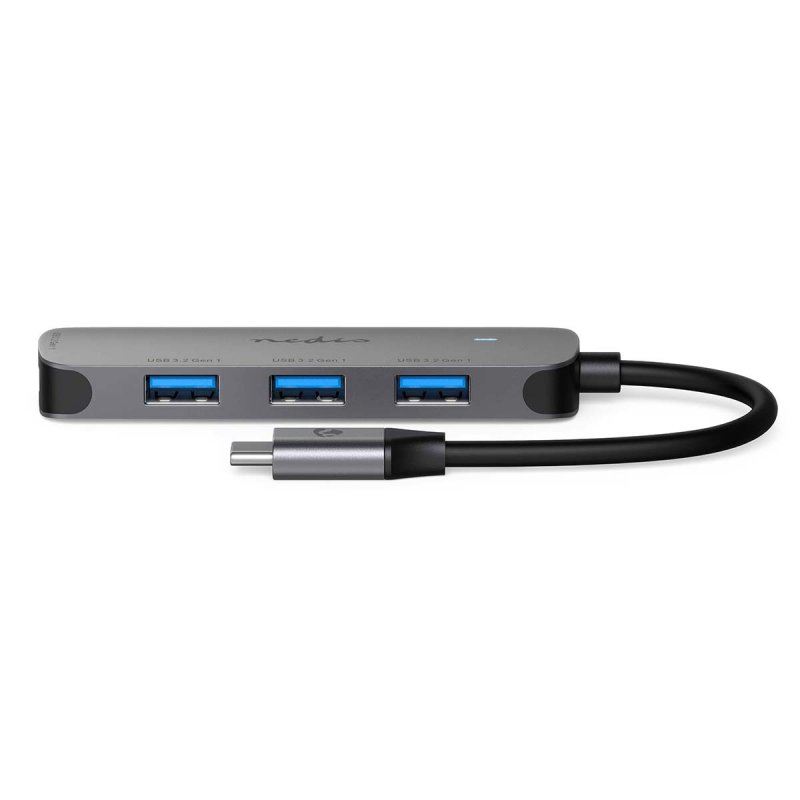 Nedis CCGB64220GY01 interface hub USB 3.2 Gen 1 (3.1 Gen 1) Type-C 5000 Mbit/s Grey