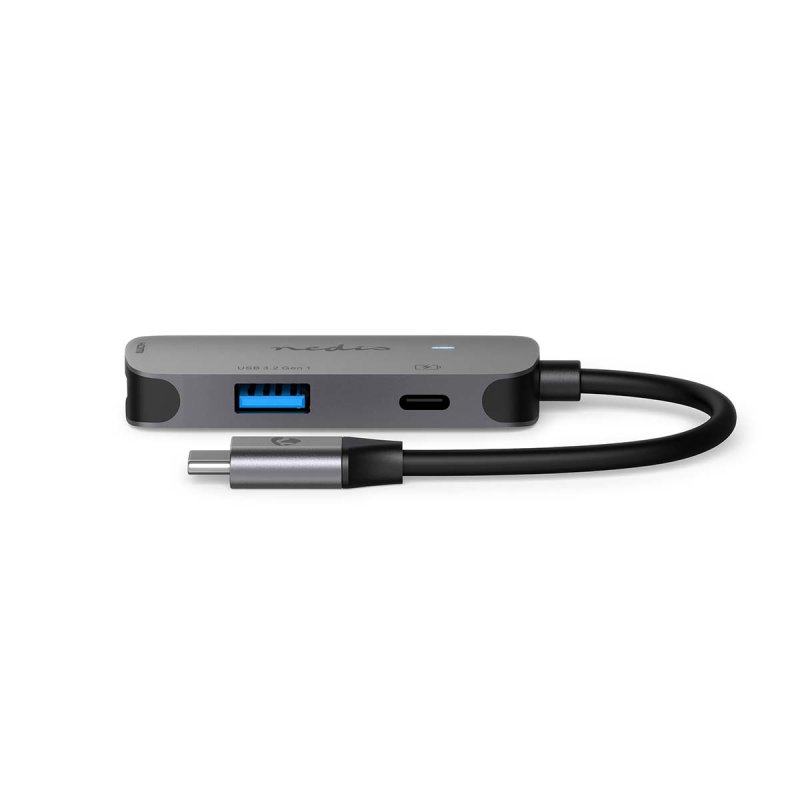 Nedis USB Multi-Port-Adapter USB 3.2 Gen 1 - USB-C™ Stecker, HDMI™ Ausgang, USB-A Buchse, USB-C™ Buchse