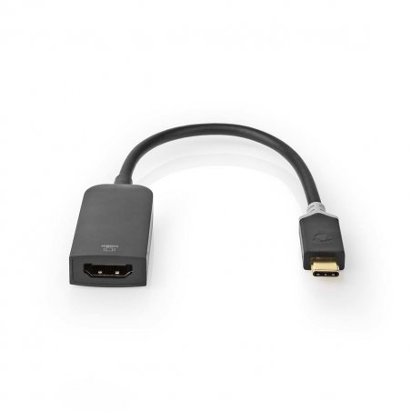 Nedis CCBW64652AT02 câble vidéo et adaptateur 0,2 m USB Type-C HDMI Anthracite