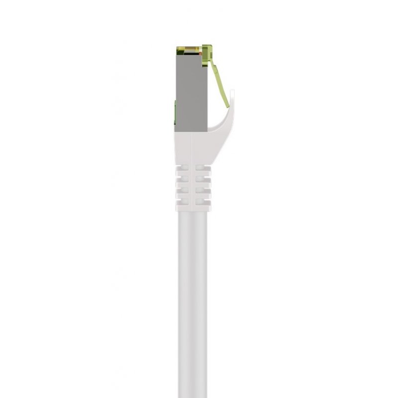 Goobay RJ45 patch cord with CAT 8.1 S/FTP raw cable, AWG 26, white, 10m