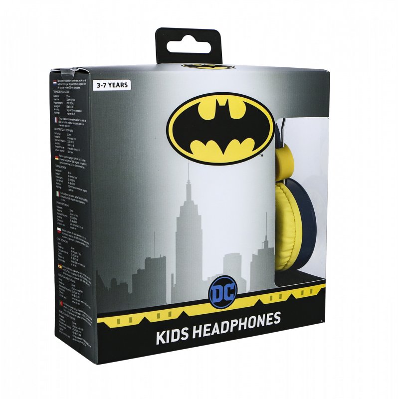 OTL Technologies DC Comics Batman Caped Crusader Écouteurs Avec fil Arceau Musique Bleu