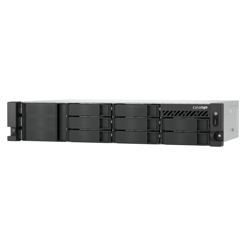 QNAP TS-855EU-8G NAS/storage server SAN Rack (2U) Ethernet LAN Black C5125