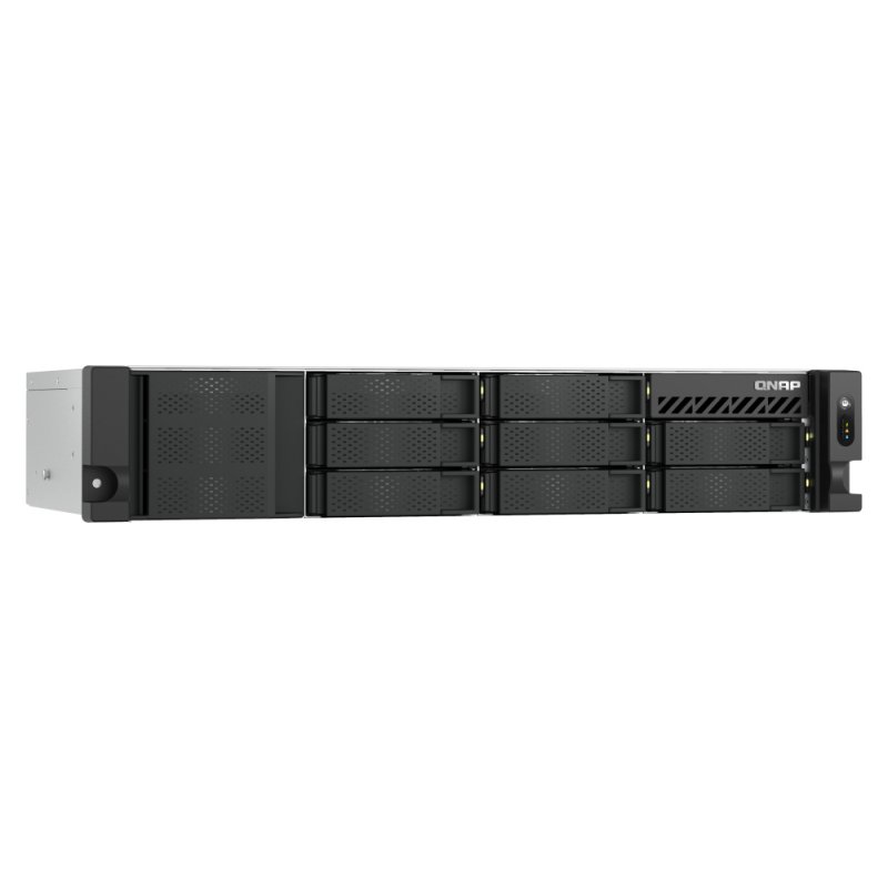 QNAP TS-855EU-8G NAS/storage server SAN Rack (2U) Ethernet LAN Black C5125