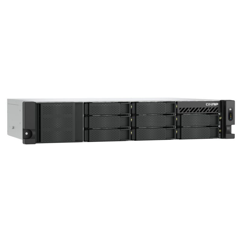 QNAP TS-855EU-8G NAS/storage server SAN Rack (2U) Ethernet LAN Black C5125