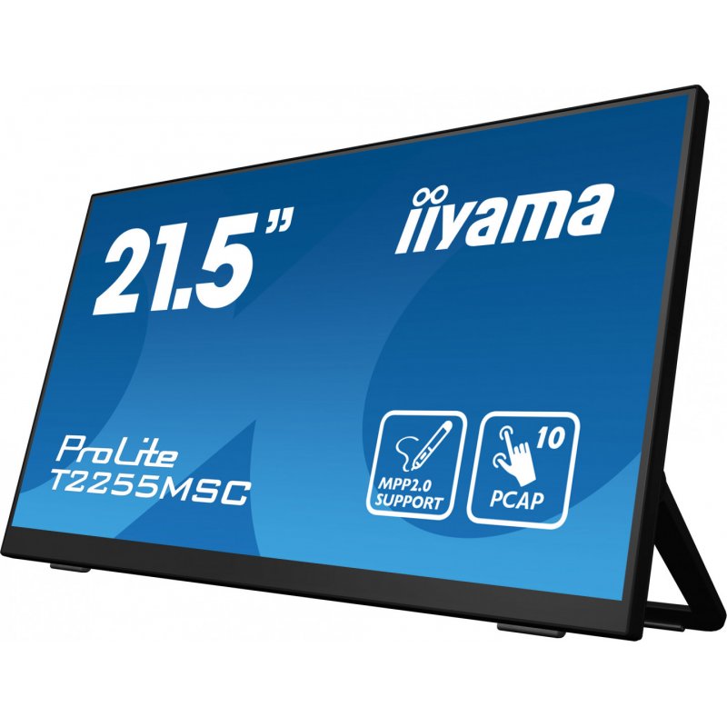 iiyama ProLite T2255MSC-B1 computer monitor 54.6 cm (21.5") 1920 x 1080 pixels Full HD LCD Touchscreen Black