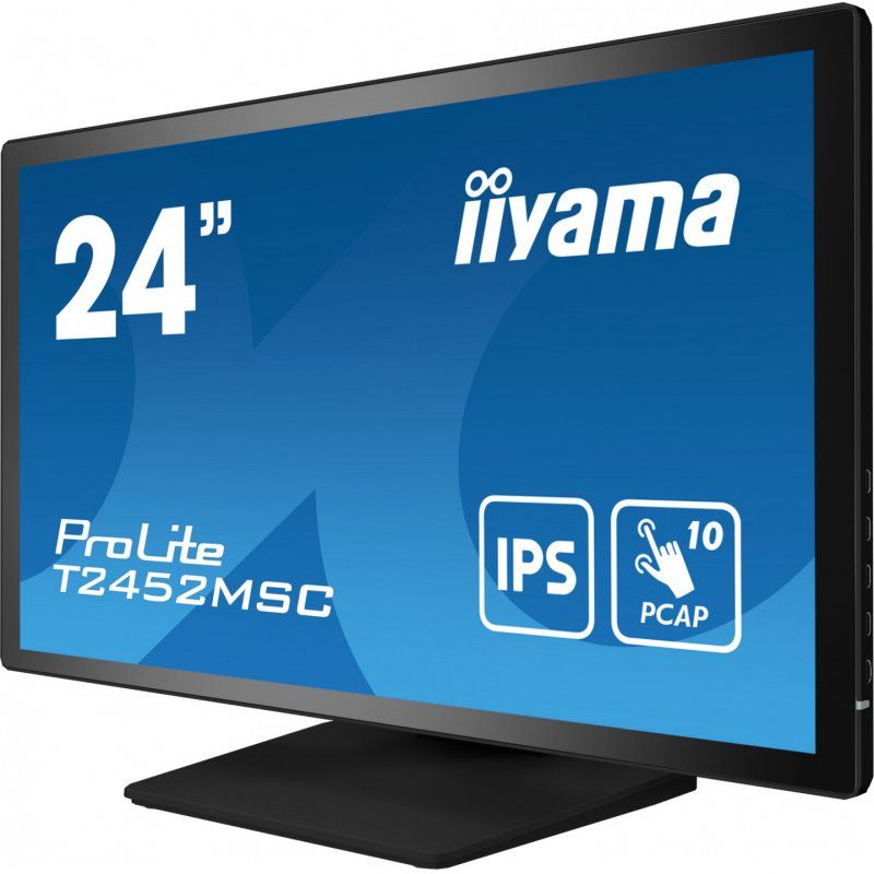 iiyama ProLite T2452MSC-B1 écran plat de PC 60,5 cm (23.8") 1920 x 1080 pixels Full HD LCD Écran tactile Multi-utilisa