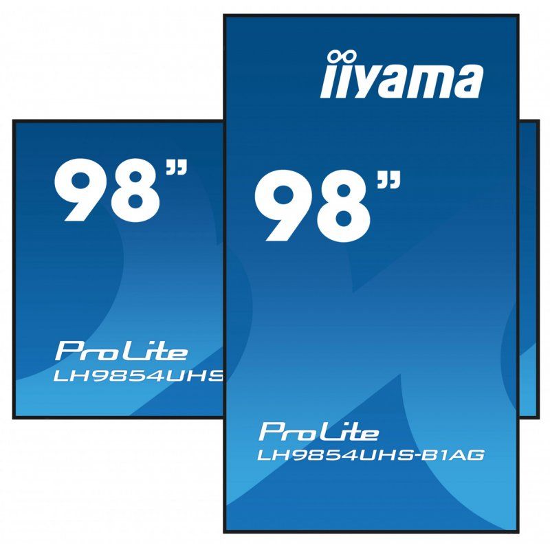 iiyama LH9854UHS-B1AG affichage de messages Panneau plat de signalisation numérique 2,48 m (97.5") LCD Wifi 500 cd/m² 