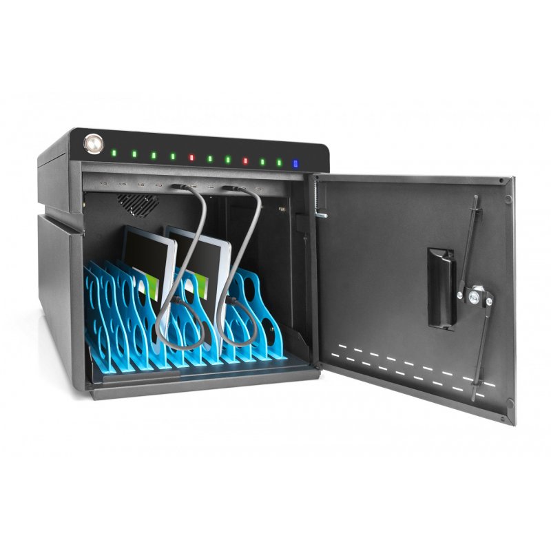 Digitus Armoire de chargement mobile pour ordinateurs portables / tablettes jusqu'à 14 pouces, UV-C, USB-C™