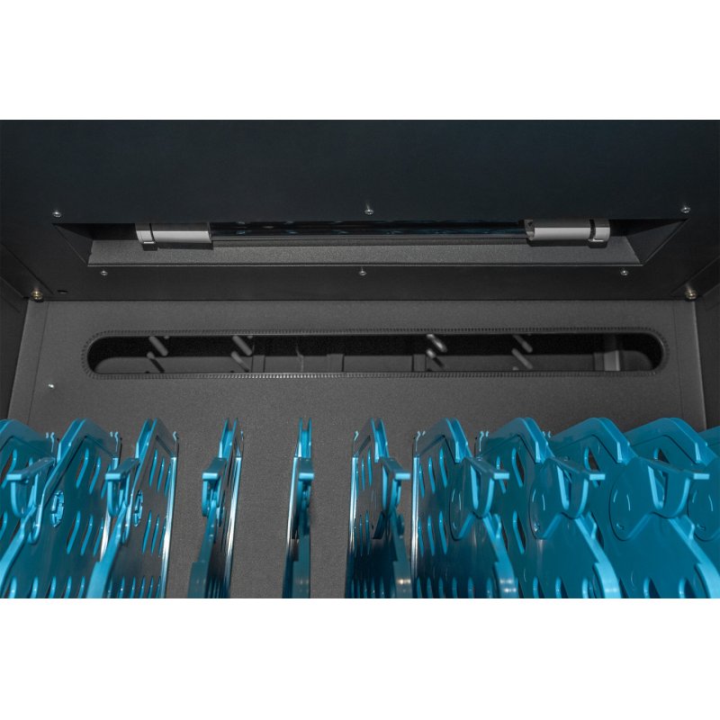 Digitus Armoire de charge mobile pour ordinateurs portables / tablettes jusqu’à 15,6 pouces, synchronisation des donn