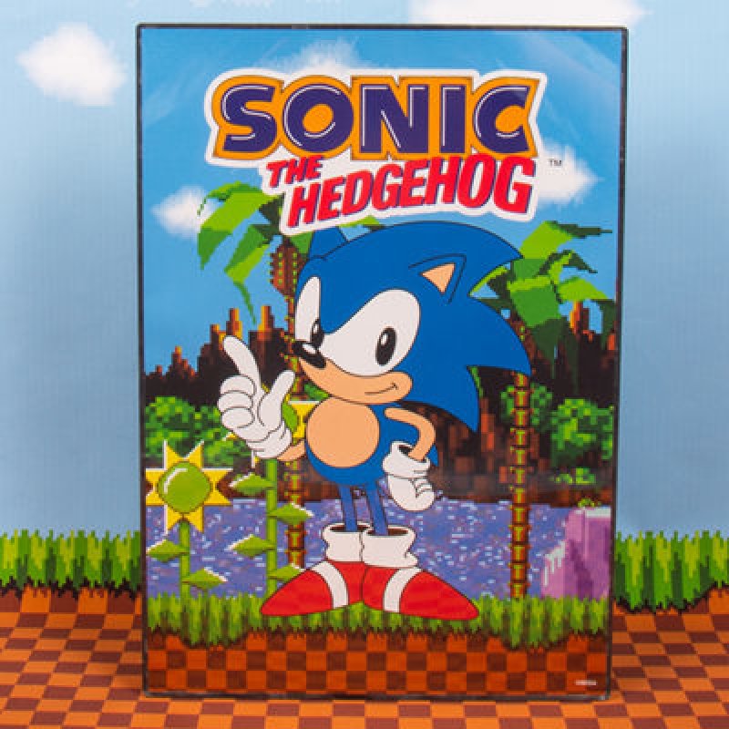 Sonic Poster avec fonction lumineuse