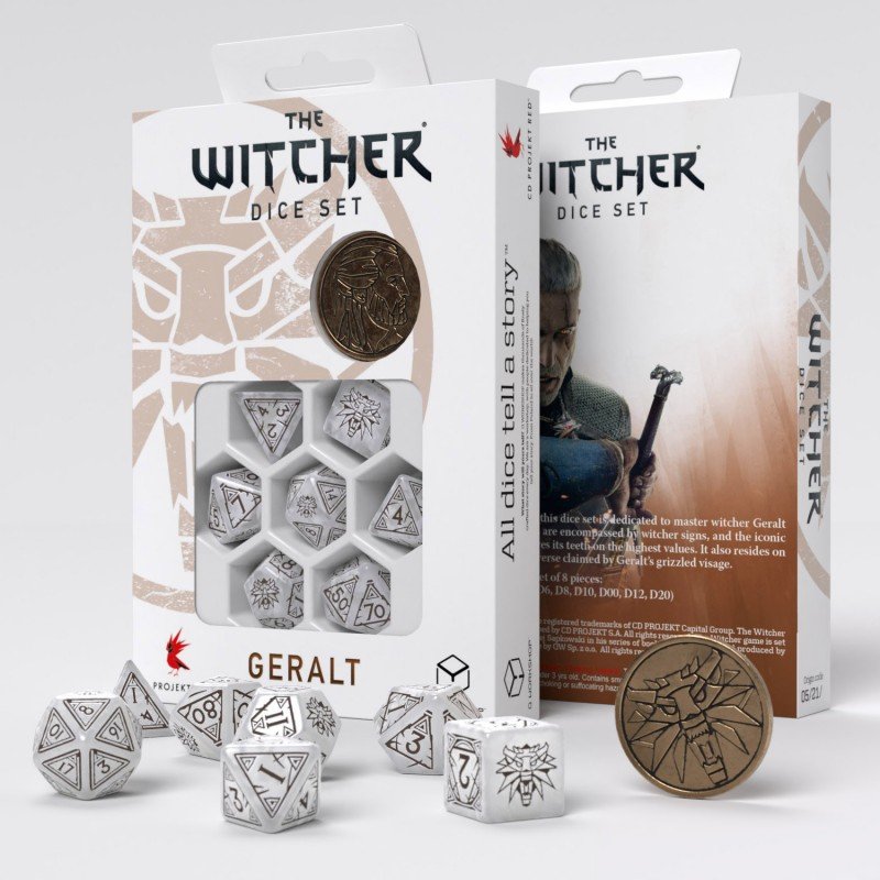 Q-workshop The Witcher Dice Set. Geralt