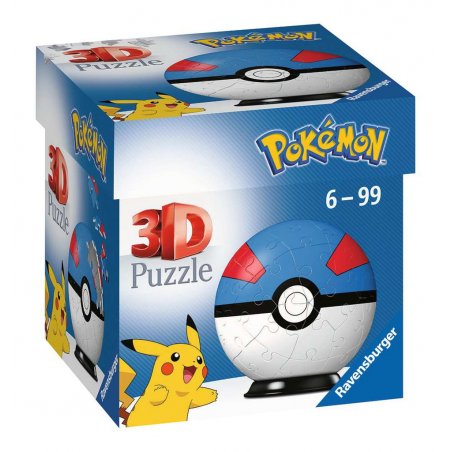 Ravensburger Puzzles 3D Ball 54 p - Super Ball / Pokémon