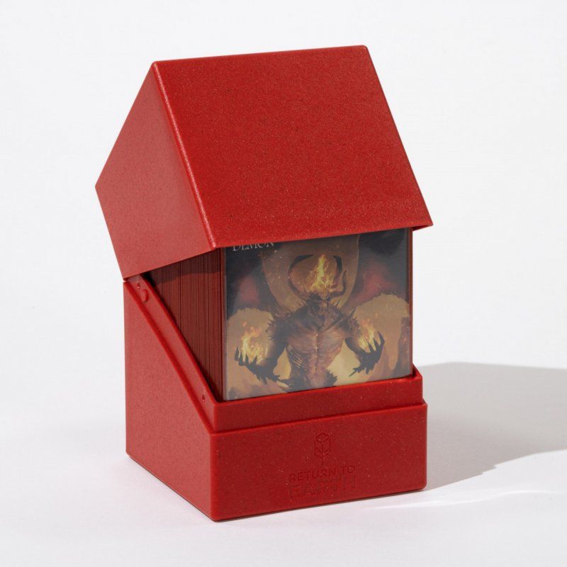 Ultimate Guard Return To Earth Boulder Deck Case 100+ taille standard Rouge