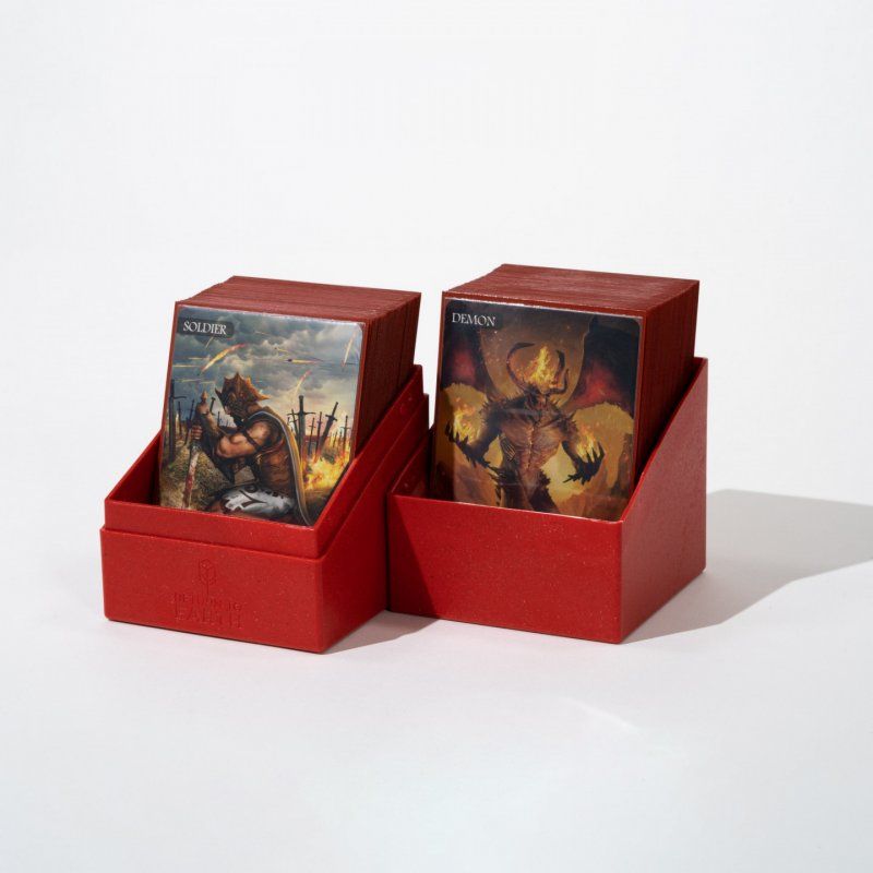 Ultimate Guard Return To Earth Boulder Deck Case 100+ taille standard Rouge