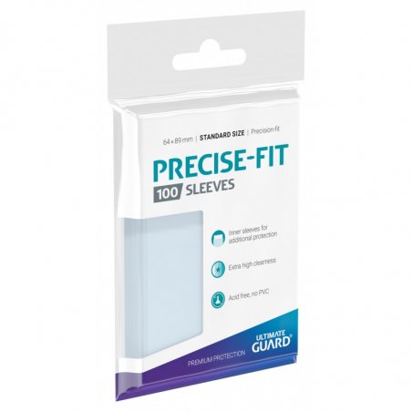 ULTIMATE GUARD Precise-Fit Sleeves Standard Size Protège-carte