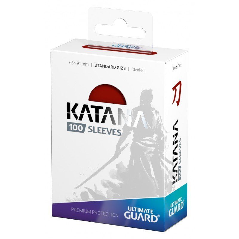 Ultimate Guard 100 pochettes Katana Sleeves taille standard Rouge