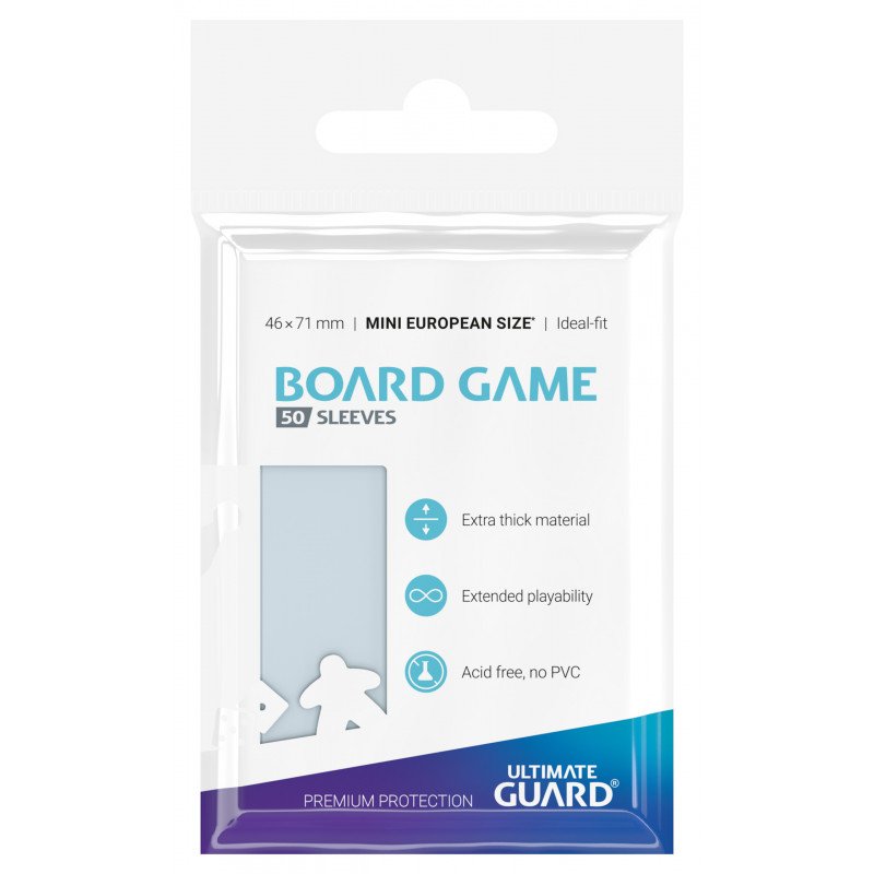 Ultimate Guard 50 pochettes Premium Soft Sleeves jeux de plateau européens petit format