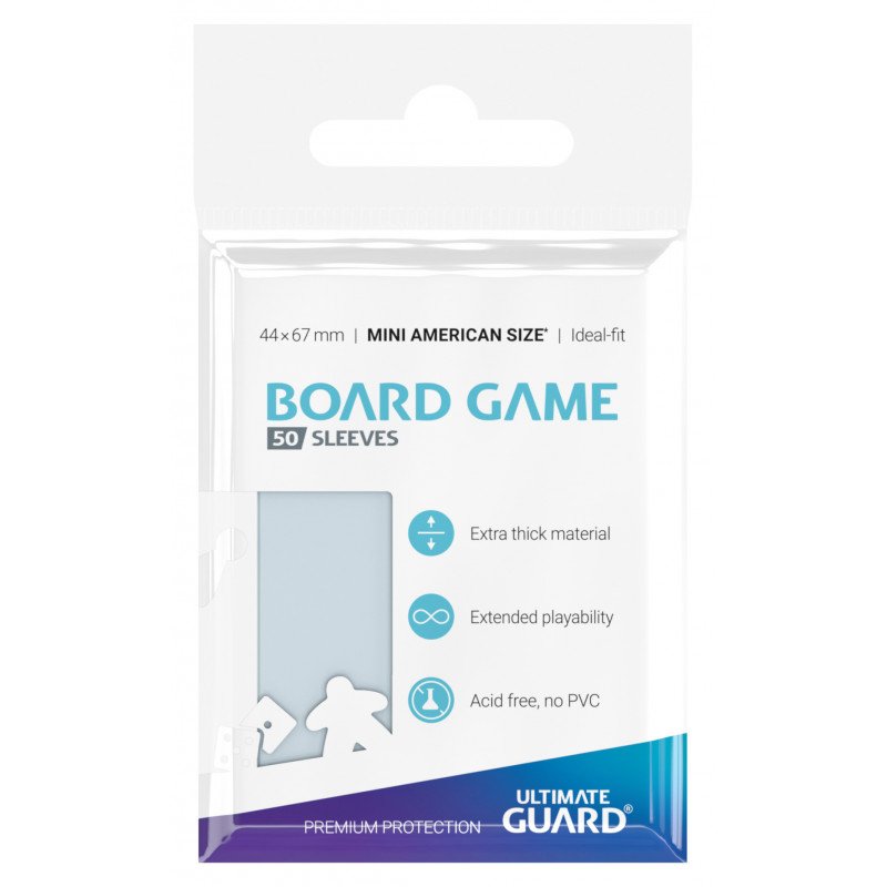 Ultimate Guard 50 pochettes Premium Soft Sleeves jeux de plateau américains petit format