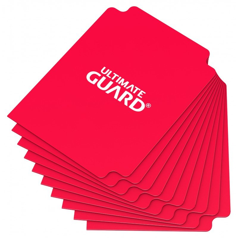 Ultimate Guard 10 intercalaires pour cartes Card Dividers taille standard Rouge